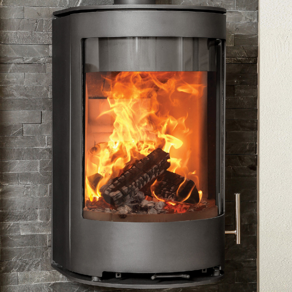 Purevision PVR hang-on-the-wall Cylinder Multifuel Stove